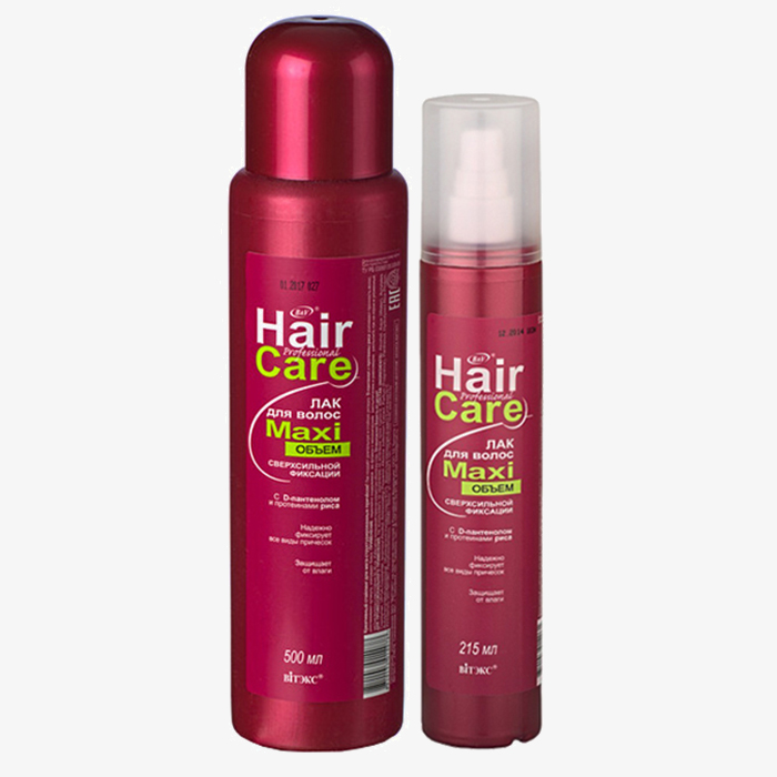 Professional Hair Care - ЛАК для волос МАXIобъём сверхсильной фиксации с D-пантенолом и протеинами риса
