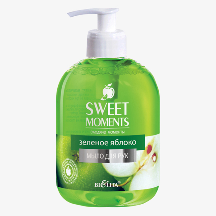 SWEET MOMENTS - Жидкое мыло SWEET MOMENTS "Зеленое яблоко"