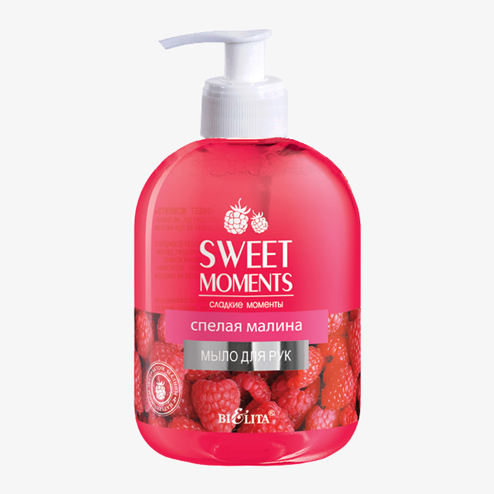SWEET MOMENTS - Жидкое мыло для рук SWEET MOMENTS "Спелая малина"