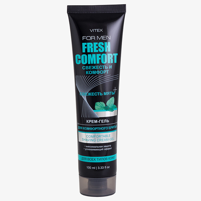 Vitex For Men Fresh Comfort - Крем-гель для комфортного бритья